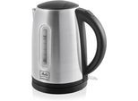 MELITTA Wasserkocher "Melitta Prime Aqua 1018-02", silber (silberfarben, schwarz), B:22,5cm H:25cm T:16,2cm, Wasserkocher, Wasserkocher