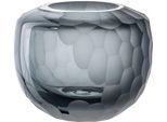 Tischvase LEONARDO "Dekovase BELLAGIO", grau (anthrazit), H:10cm Ø:11,7cm, Glas, Vasen, Tischvase, aus Glas, anthrazitfarben, handgefertigt
