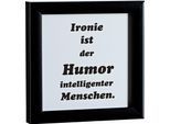 Bild CREATIV HOME "Lyrics4", schwarz (farbe rahmen: schwarz, farbe bild(er): schwarz), B:20cm H:20cm T:3cm, Holz, Papier, Bilder, Bild