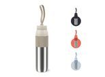 Isolierflasche EMSA "beYou Twist", silber (grau), H:29,5cm, Edelstahl, Polypropylen (PP), Silikon, Trinkflaschen, Isolierflasche, mit integriertem Sieb und Trageband, 100% dicht, spülmaschinengeeignet