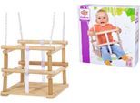 Babyschaukelsitz EICHHORN "Outdoor Gitterschaukel", braun (holzfarben), Schaukelsitze, Baby, bis 20 kg, Babyschaukelsitz, B:30cm T:30cm