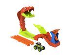 Autorennbahn HOT WHEELS "Hot Wheels Monster Trucks Gigantische Schlangenjagd", bunt, Autorennbahnen, Kinder, Kunststoff, Autorennbahn