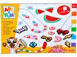 Kreativset SIMBA "Art und Fun, Mini Bügelperlen Halskette/Ohrring", bunt, Kreativsets, Kinder, Kunststoff, Metall, Kreativset