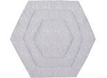 Laufgittereinlage FILLIKID "6-eck Jersey", grau (safari grau), Bezug: 100% Baumwolle. Füllung: 100% Polyester, Bettnestchen, Laufgittereinlage
