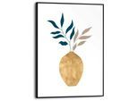 Poster REINDERS "Abstraktes Gold", gold (farbe bild(er): goldfarben), B:30cm H:40cm T:1,6cm, MDF, Bilder, Poster