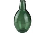 Bodenvase AM DESIGN, grün, B:20cm H:38cm T:20cm, Glas, Vasen, Bodenvase, mundgelasen, Höhe 38 cm