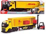 Spielzeug-LKW DICKIE TOYS "DHL Truck", gelb, Spielzeugfahrzeuge, KinderT:35cm, Kunststoff, Spielzeug-LKW, mit Licht und Sound, T:35cm