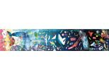 Puzzle HAPE "Leben im Ozean", bunt, Puzzles, KinderB:150cm T:30cm, Papier, Pappe, Puzzle, leuchtet im Dunkeln, B:150cm T:30cm