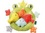 Badespielzeug FEHN "Plansch & Play, Badekescher Frosch", bunt, Wasserspielzeuge, BabyB:21,5cm H:2cm T:18cm, Polyester, Badespielzeug, B:21,5cm H:2cm T:18cm