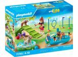 Konstruktions-Spielset PLAYMOBIL "Hundespielplatz (71745), Playmobil My Life", bunt, Spielbausteine, Kinder, Kunststoff, Konstruktions-Spielset