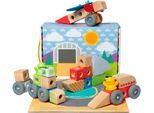 Spielbausteine SPIN MASTER "Melissa & Doug Blockables Fahrzeuge", bunt, Spielbausteine, Baby, Holz, Spielbausteine