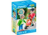 Konstruktions-Spielset PLAYMOBIL "Großeltern mit Baby (71613), myLife", bunt, Spielbausteine, Kinder, Kunststoff, Konstruktions-Spielset, Made in Europe