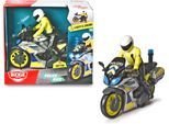 Spielzeug-Motorrad DICKIE TOYS "Police Bike", blau (blau, silber), Spielzeugfahrzeuge, KinderT:17cm, Kunststoff, Spielzeug-Motorrad, mit Licht und Sound, T:17cm