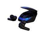 SADES Gaming-Headset "Wings 200 TW-S02", schwarz (schwarz, blau), Kopfhörer, kabellos, Stereo, mit Mikrofon, Bluetooth 5.0, automatische Kopplung, Gaming-Headset