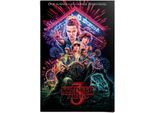 Poster REINDERS "Poster Stranger Things Summer of 85 - Netflix - Mike - Eleven", bunt (farbe bild(er): mehrfarbig), B:61cm H:91,5cm, Papier, Bilder, Poster