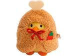 Kuscheltier NICI "mymochi, Set Küken Tschieps 8 cm mit Chilisoße und Hähnchenkeulekostüm", gelb, Plüschfiguren, KinderB:8cm H:8cm L:8cm, Kuscheltier, B:8cm H:8cm L:8cm