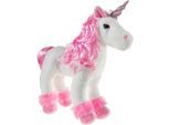 Kuscheltier HEUNEC "Einhorn mit Puppenhaar 40 cm", pink (weiß, pink), Plüschfiguren, KinderB:14cm H:30cm L:40cm, Kuscheltier, B:14cm H:30cm L:40cm