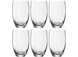 Longdrinkglas LEONARDO "POESIA", transparent (klar), H:13cm Ø:8cm, Kristallglas, Trinkgefäße, Longdrinkglas, 460 ml, 6-teilig