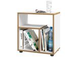Couchtisch VCM "Holz Beistelltisch Couchtisch Sofatisch Zeito", braun (weiß, honig, eiche), B:50cm T:30cm, Tische, Couchtisch