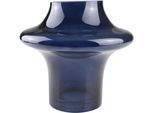 Dekovase AM DESIGN "aus blauem Glas", blau, B:20cm H:20cm, Glas, Vasen, Dekovase, setzt mit ihrer runden Form Akzente