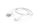 HAMA USB-Kabel "USB-Kabel Ladekabel, USB-A - Lightning, 1 m, Weiß", weiß (ohne farbbezeichnung), Kabel, USB-Kabel