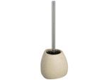 WC-Garnitur WENKO "Pion Beige", beige, B:12,5cm H:38,5cm L:12cm, Keramik, Reinigungsbürsten, WC-Garnitur, Keramik