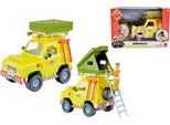 Spielzeug-Auto SIMBA "Feuerwehrmann Sam Geländewagen mit Dachzelt", bunt, Spielzeugfahrzeuge, Kinder, Kunststoff, Spielzeug-Auto, mit Lichteffekt
