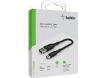 BELKIN USB-Kabel "BoostCharge USB-C/USB-A Kabel PVC, 15cm", schwarz, 15cmcm, Kabel, USB-Kabel