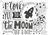 Leinwandbild QUEENCE "Moon", bunt (farbe bild(er): bunt), B:40cm H:30cm, Canvas, Holzrahmen, Bilder, Leinwandbild, Premium-Leinwandstoff, Handarbeit aus Deutschland