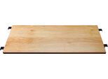 Regaleinsatz MÖBILIA, beige (natur), B:80cm H:2,5cm T:30cm, MDF, Einlegeböden, Regaleinsatz, mit Akazien-Dekor