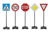 Spiel-Verkehrszeichen JAMARA "Traffic-Set Grand A", bunt, Fahrzeug-Spielwelten, KinderB:26cm H:81cm T:26cm, Kunststoff, Spiel-Verkehrszeichen, B:26cm H:81cm T:26cm