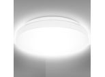 B.K.LICHT LED Deckenleuchte "BK_DB1296 LED Bad-Deckenleuchte, Ø28,8cm, IP44-Spritzwasserschutz", weiß, 1, Ø 28,8cm H: 7cm, 1 Stk., Leuchten, 12W, 1.200Lm, 4.000K neutralweißes Licht, Badlampe, LED Deckenleuchte