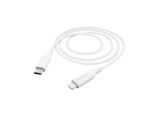 HAMA USB-Kabel "USB-Kabel Ladekabel, USB-C - Lightning, 1 m, Weiß", weiß (ohne farbbezeichnung), Kabel, USB-Kabel