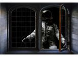 Wandsticker QUEENCE "Astronaut", schwarz, B:60cm H:40cm, Vinyl, Wandtattoos, Wandsticker, Wandsticker, Wandbild, selbstklebend, 3D, Fenster