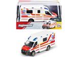 Spielzeug-Krankenwagen MAJORETTE "Mercedes-Benz Sprinter Ambulance", weiß, Spielzeugfahrzeuge, KinderT:15cm, Kunststoff, Spielzeug-Krankenwagen, T:15cm