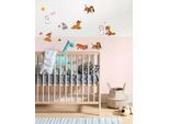 Wandtattoo KOMAR "Playful Kindergarten - Größe 50 x 70 cm", bunt, Blumen Disney Wald, Folie, Wandtattoos, Wandtattoo, selbstklebend, Wandsticker, Kinderzimmer
