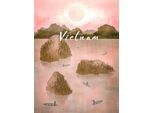 Bild KOMAR "Vintage Travel Vietnam", rosa (farbe bild(er): rosa), B:30cm H:40cm, Holz, Papier, Bilder, Bild, Wandbild zur Dekoration - ohne Rahmen