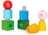 Spielbausteine HAPE "Schraubklötze", bunt, Spielbausteine, Baby, Holz, Kunststoff, Spielbausteine