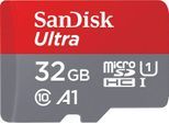 SANDISK Speicherkarte "Ultra microSDHC 32GB", grau (grau, rot), 32 GB, Speicherkarten, Speicherkarte