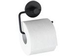 Toilettenpapierhalter WENKO "Milazzo", schwarz, B:13,5cm H:10,5cm L:3,7cm, Stahl, Toilettenpapierhalter, Toilettenpapierhalter, Befestigen ohne bohren