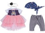 Puppenkleidung BABY BORN "Piratin-Outfit, 43cm", bunt, Puppenkleidung, Baby, Puppenkleidung