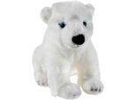 Kuscheltier HEUNEC "Bedrohte Tiere, Eisbär 25 cm", weiß, Plüschfiguren, KinderH:25cm, Polyester, Kuscheltier, H:25cm