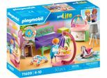 Konstruktions-Spielset PLAYMOBIL "Schlafzimmer mit Babyspielecke (71609), myLife", bunt, Spielbausteine, Kinder, Kunststoff, Konstruktions-Spielset, Made in Europe