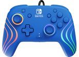 Gamepad "Afterglow Wave", blau, B:16cm H:13,4cm T:6,5cm, PDP - PERFORMANCE DESIGNED PRODUCTS, Spielecontroller, Gamepad