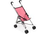 Puppenbuggy CHIC2000 "Mini-Buggy", rosa (melange pink), Puppenwagen, KinderB:28cm H:55cm T:51cm, Kunststoff, Polyester, Stahl, Puppenbuggy, B:28cm H:55cm T:51cm