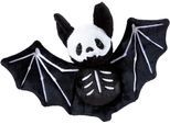 Kuscheltier HEUNEC "Fledermaus Skeletoni", schwarz, Plüschfiguren, KinderH:22cm, Kuscheltier, H:22cm