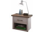 Nachtkonsole BEGABINO "Luca", weiß (pinienfarben weiß, trüffelfarben), B:51cm H:46cm T:43cm, Sideboards, Nachtkonsole