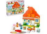 Konstruktionsspielsteine LEGO "Blueys Familienhaus mit Memory-Spiel (10459), LEGO DUPLO Bluey", bunt, Spielbausteine, Kinder, Kunststoff, Konstruktionsspielsteine, Made in Europe