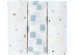 Stoffwindeln LÄSSIG "Mullwindeln, M, Happy Fruits, blue", Baby, weiß, Baumwolle, Windeln Stoffwindeln, GOTS made with organic materials, zertifiziert durch BCS 27262