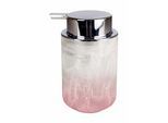 Seifenspender KLEINE WOLKE "Fairy", rosa (altrosa, weiß), Polyresin (Kunststein), Dosierspender, Seifenspender, 0,35 Liter Inhalt